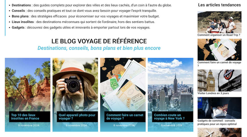 site web decouvertevoyage